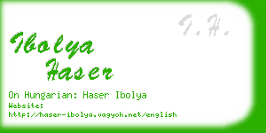 ibolya haser business card